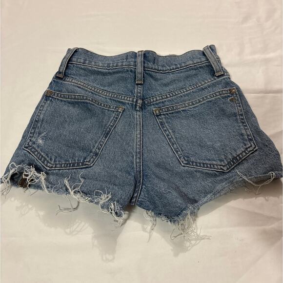 Madewell Womens 23 The Perfect Jean Shorts Denim Ripped Distressed Summer - Picture 3 of 8
